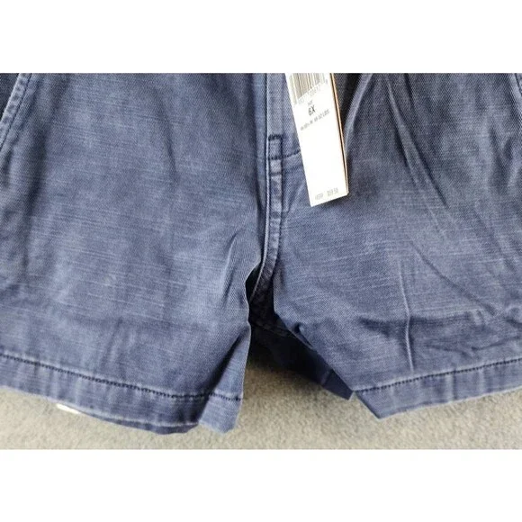Polo Ralph Lauren Chino Shorts Unisex Kids 6X Navy Belt Loops Zip Fly Closure - Picture 5 of 15